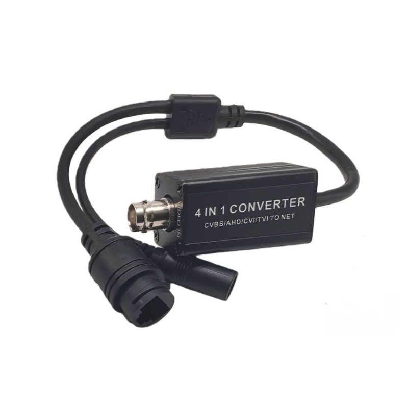 Adapter Transforming CCTV Analog Inputs to Networking Out for Security Camera