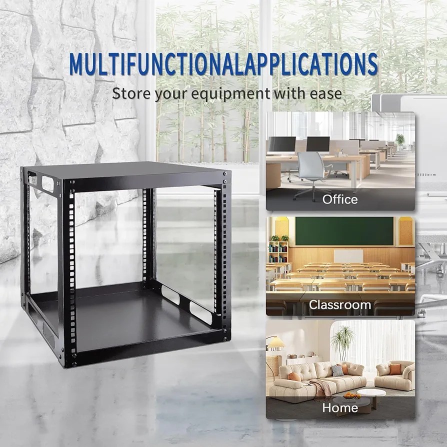 9U Open Frame Network Rack Free Standing Network Server Rack