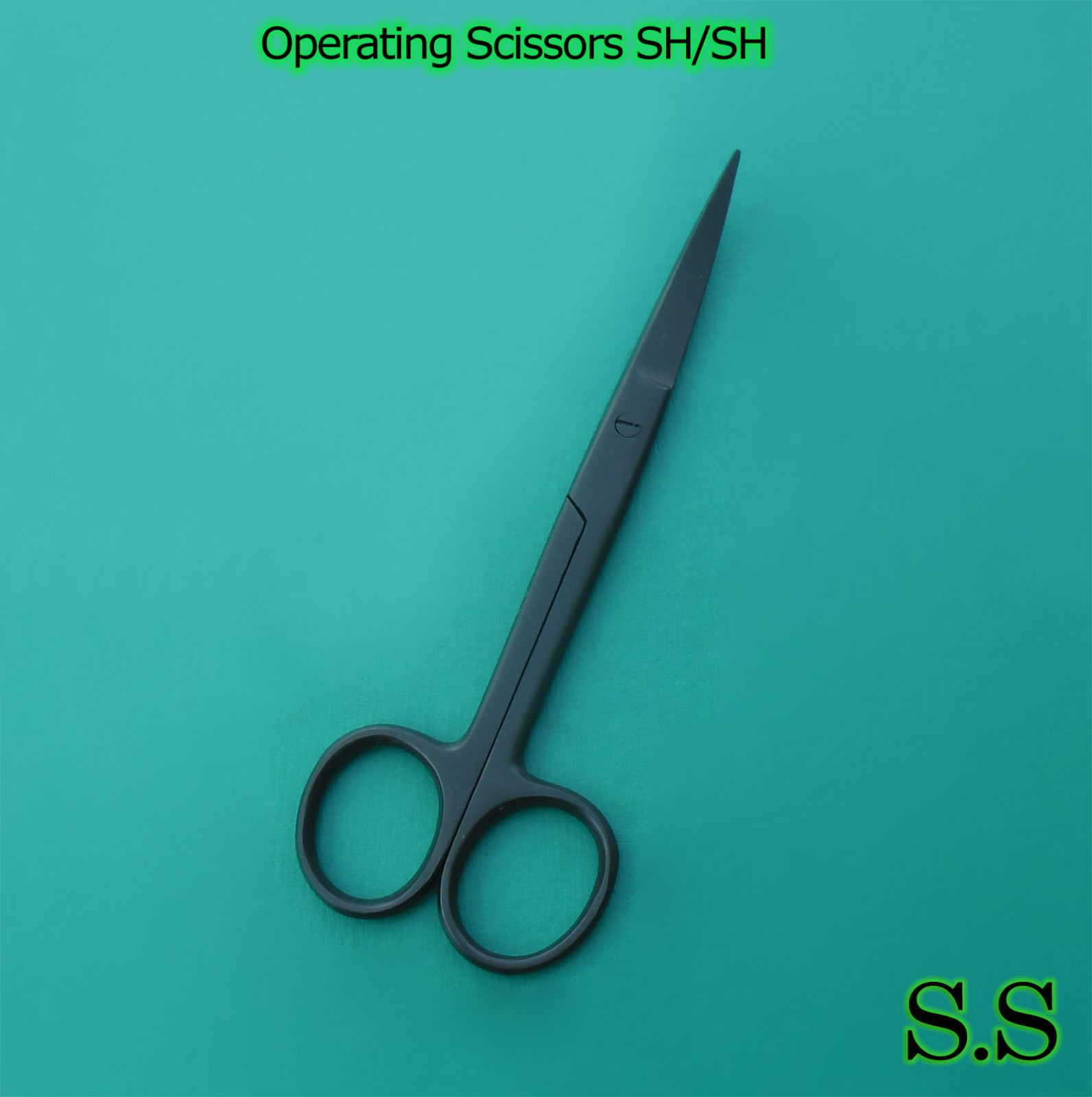 Operating Scissors Curved 6" Sharp-Sharp Black Coated Surgical Instruments