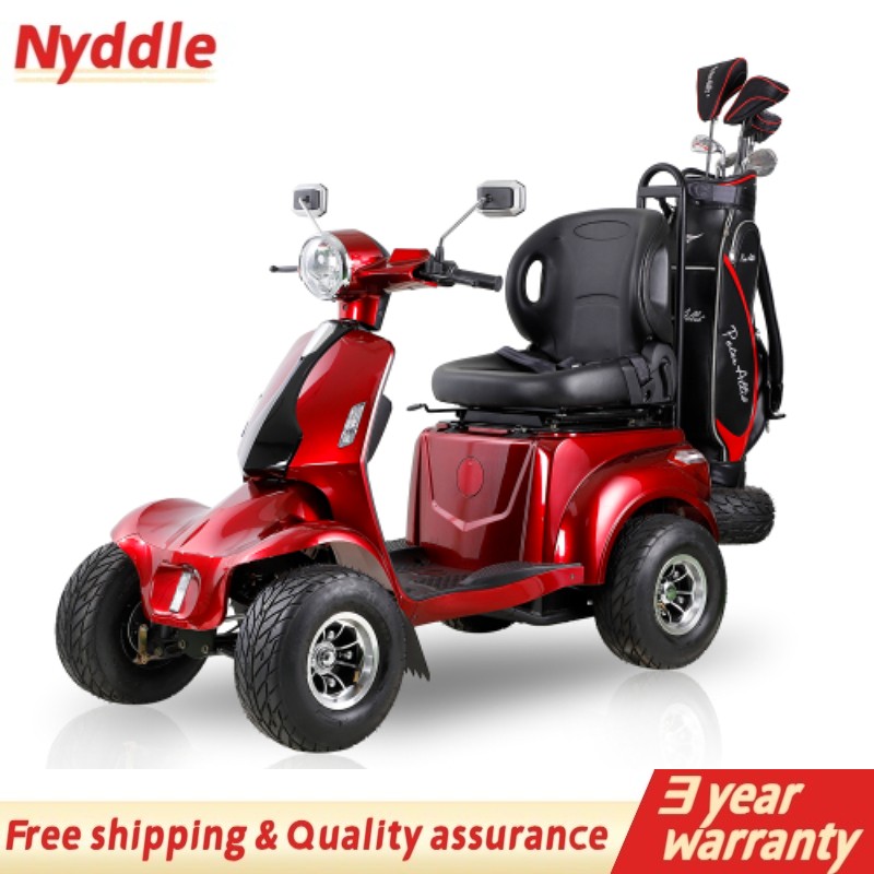 Electric Golf Mobility Scooter Four Wheel Travel 1000W 60V 20AH for Adult Senior