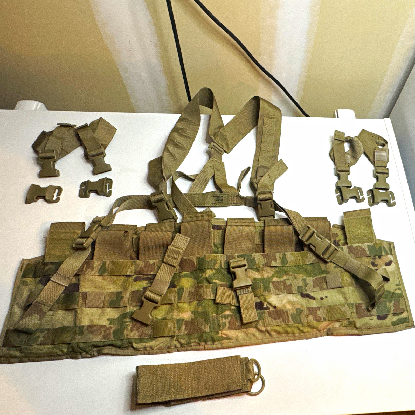 TAP Harness Chest Rig Small OCP Nylon Adjustable w/ Straps/Additional Strap ARMY
