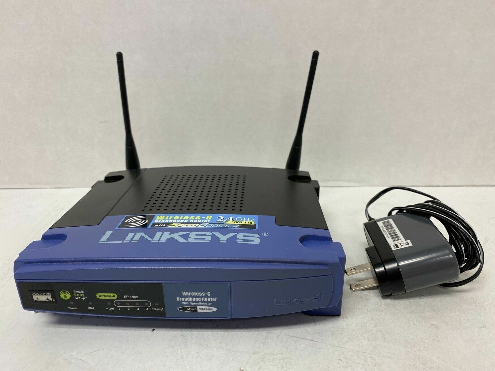 CISCO LINKSYS WIRELESS-G BROADBAND ROUTER MODEL# WRT54G2 W/ SPEED BOOSTER