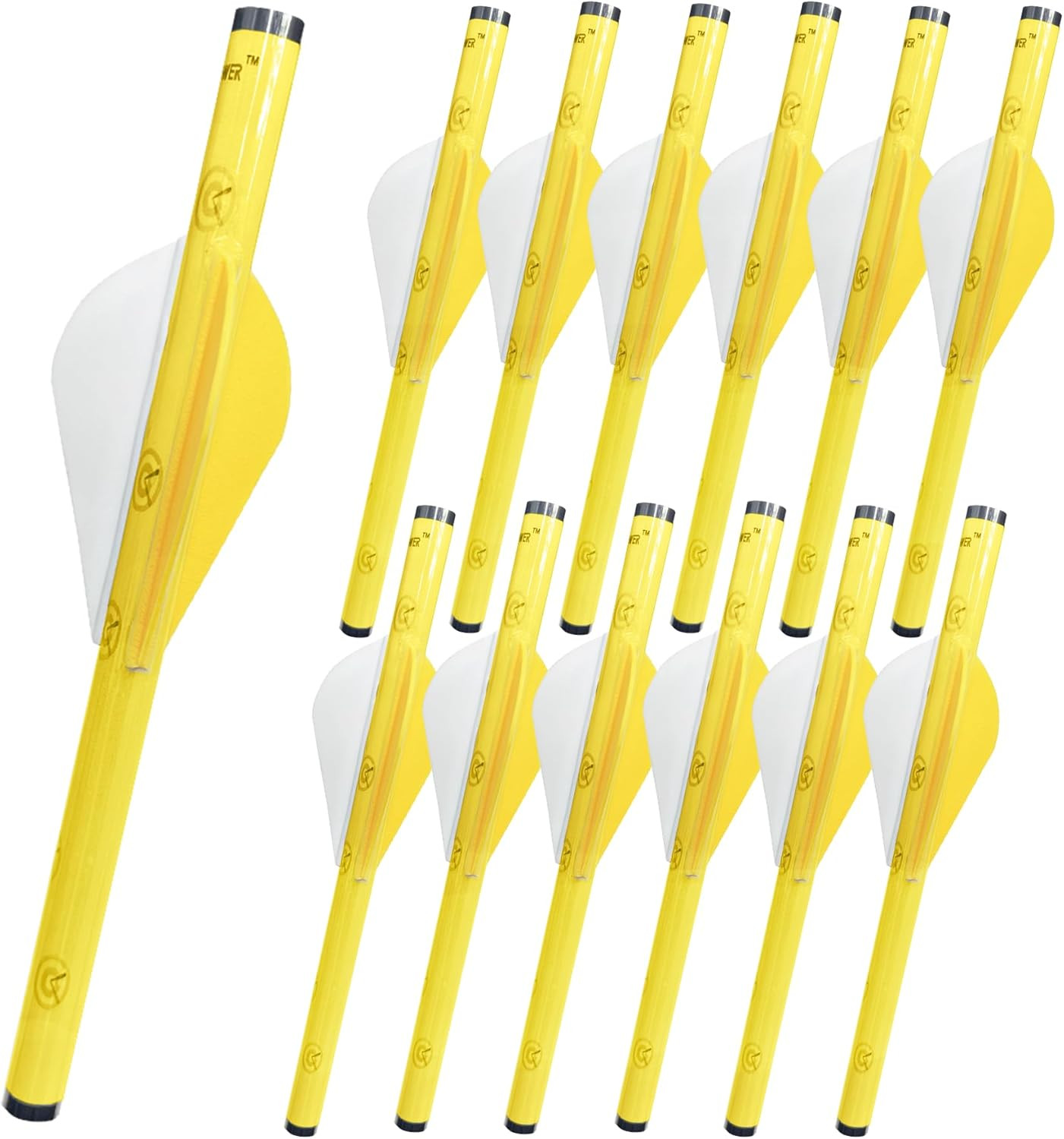 12-Pack Shrink Fletch with 2 Inch Vanes, Stretch Arrow Wraps Universal Fit fo...