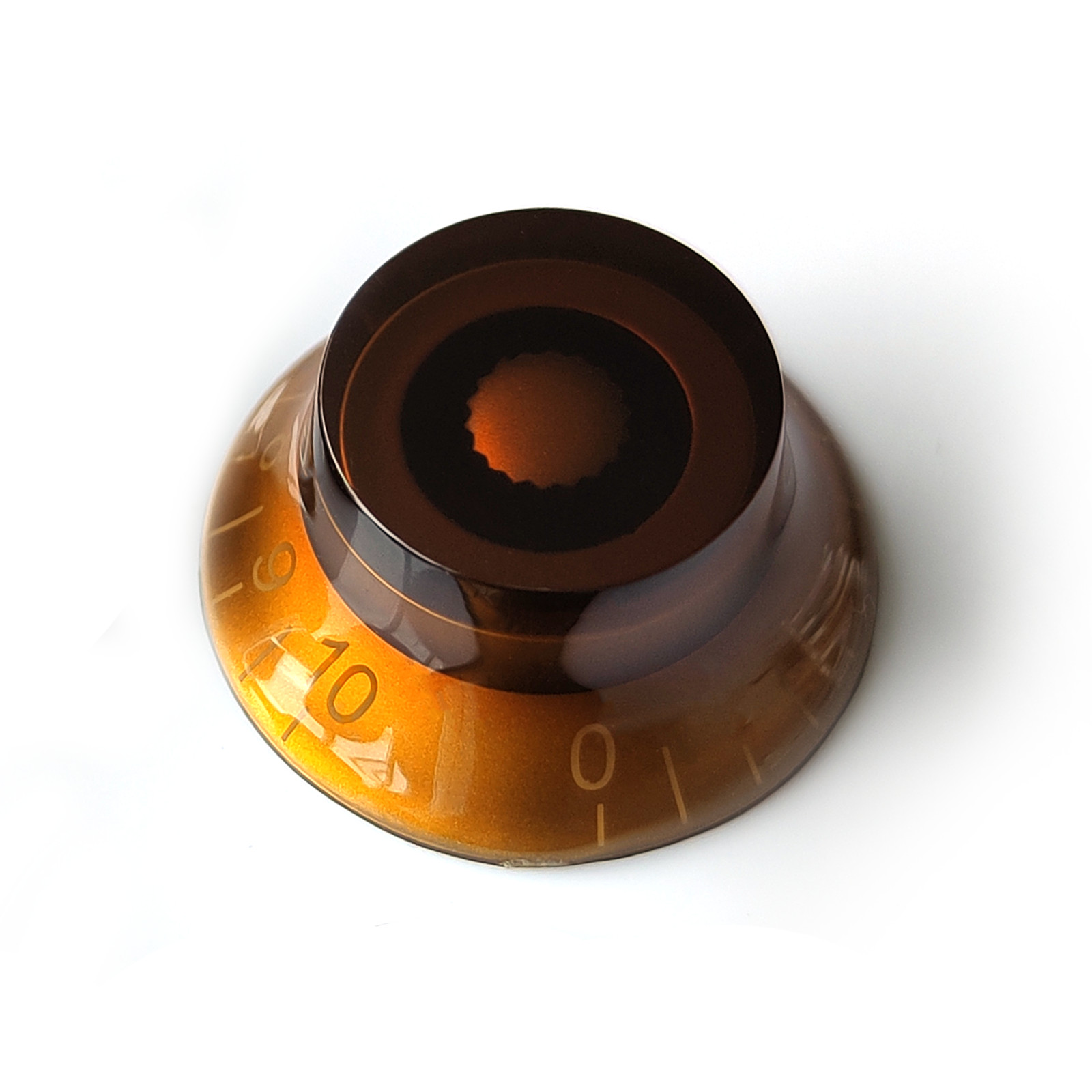 Amber Top Hat Speed Knobs Volume Tone Set for Gibson Epiphone Les Paul