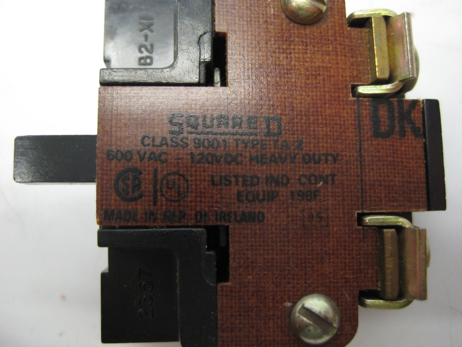 SQUARE D 9001TA2 CONTACT BLOCK NSNP