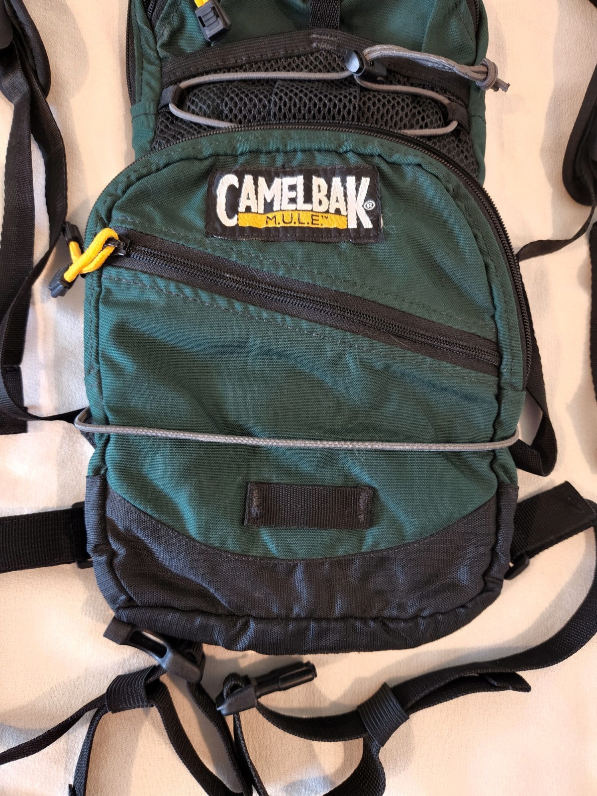 Camelbak M.U.L.E. Hydration Backpack Black Green.