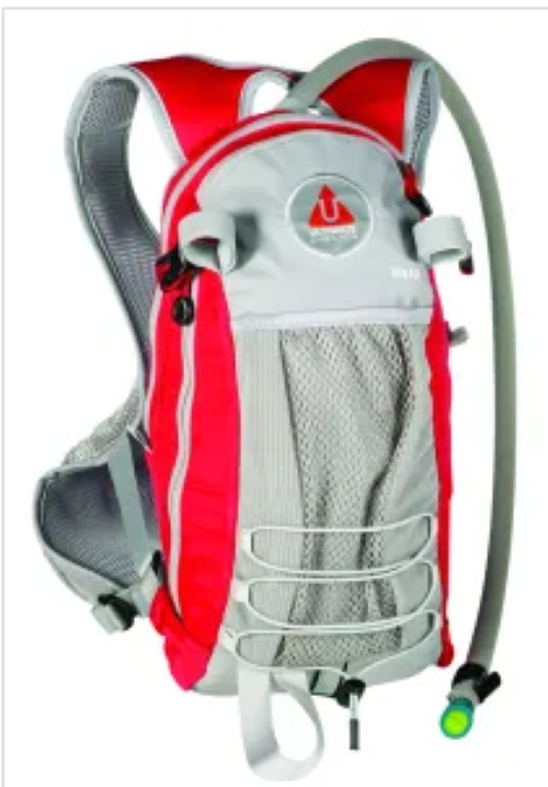 Ultimate Direction WASP Gray/Red Padded Hydration Pack w/70 oz Platypus System