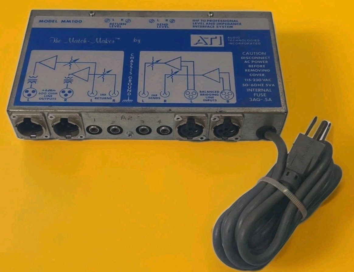 Vintage ATI MM100 Match-Maker Converter with Level Impedance Interface