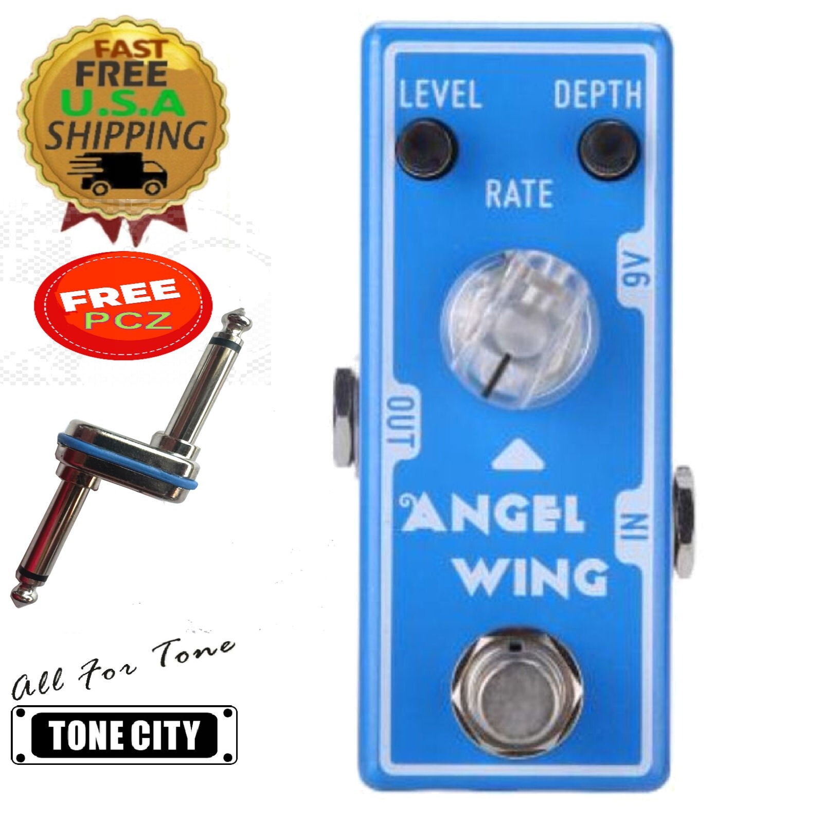 Tone City Angel Wing Chorus Guitar Effect Pedal + PCZ Free US Ship
