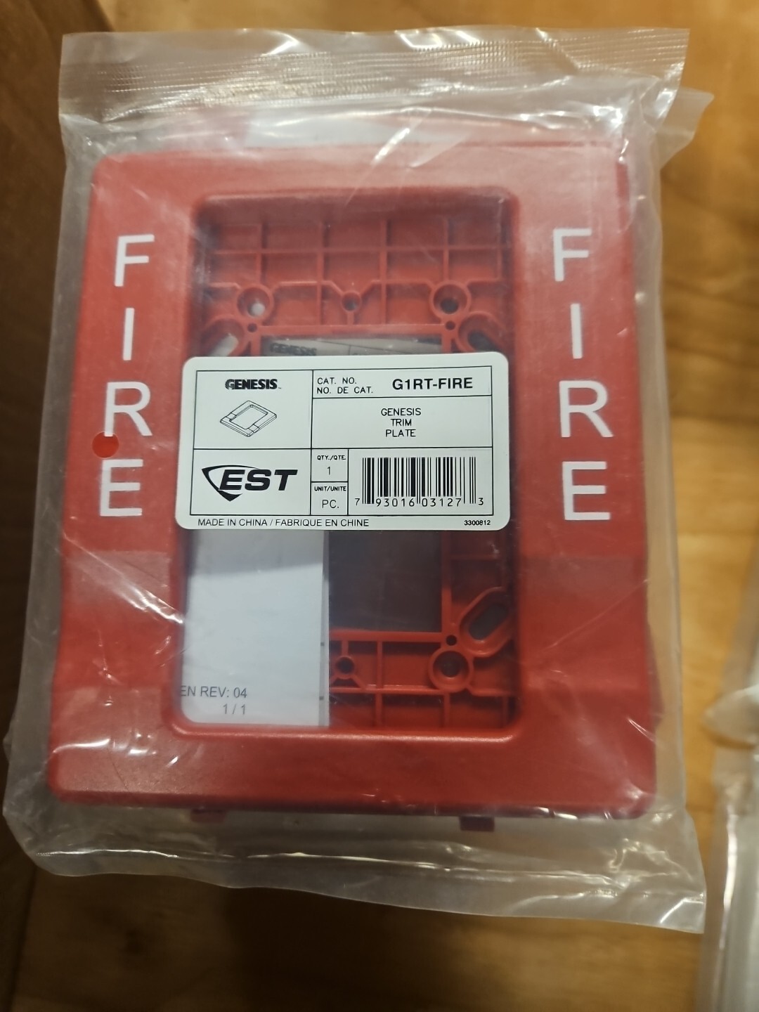 EST G1RT FIRE Trim Plate