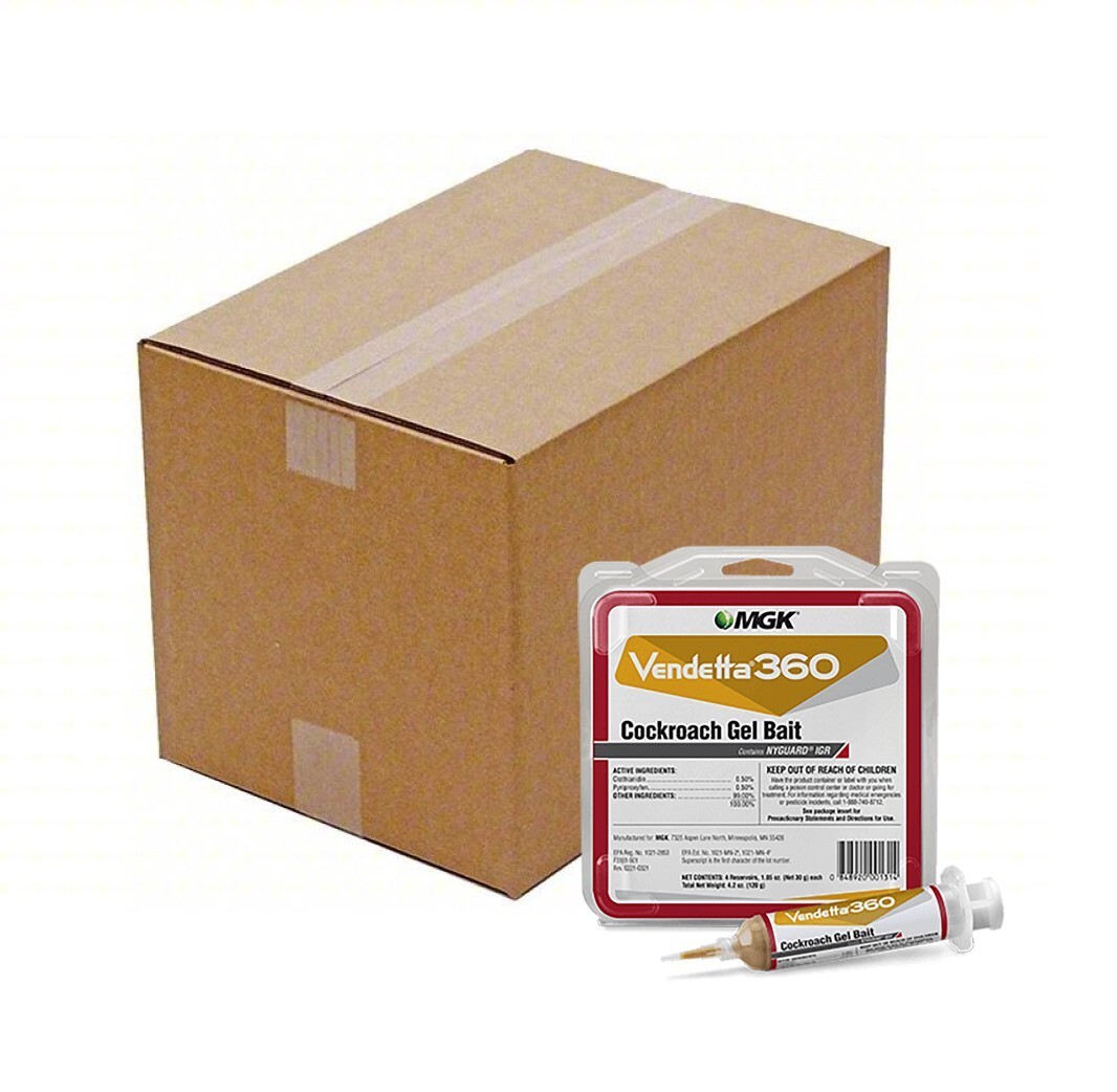 Vendetta 360 Cockroach Gel Bait Case of 5 packs (20 x 30g Tubes) by MGK