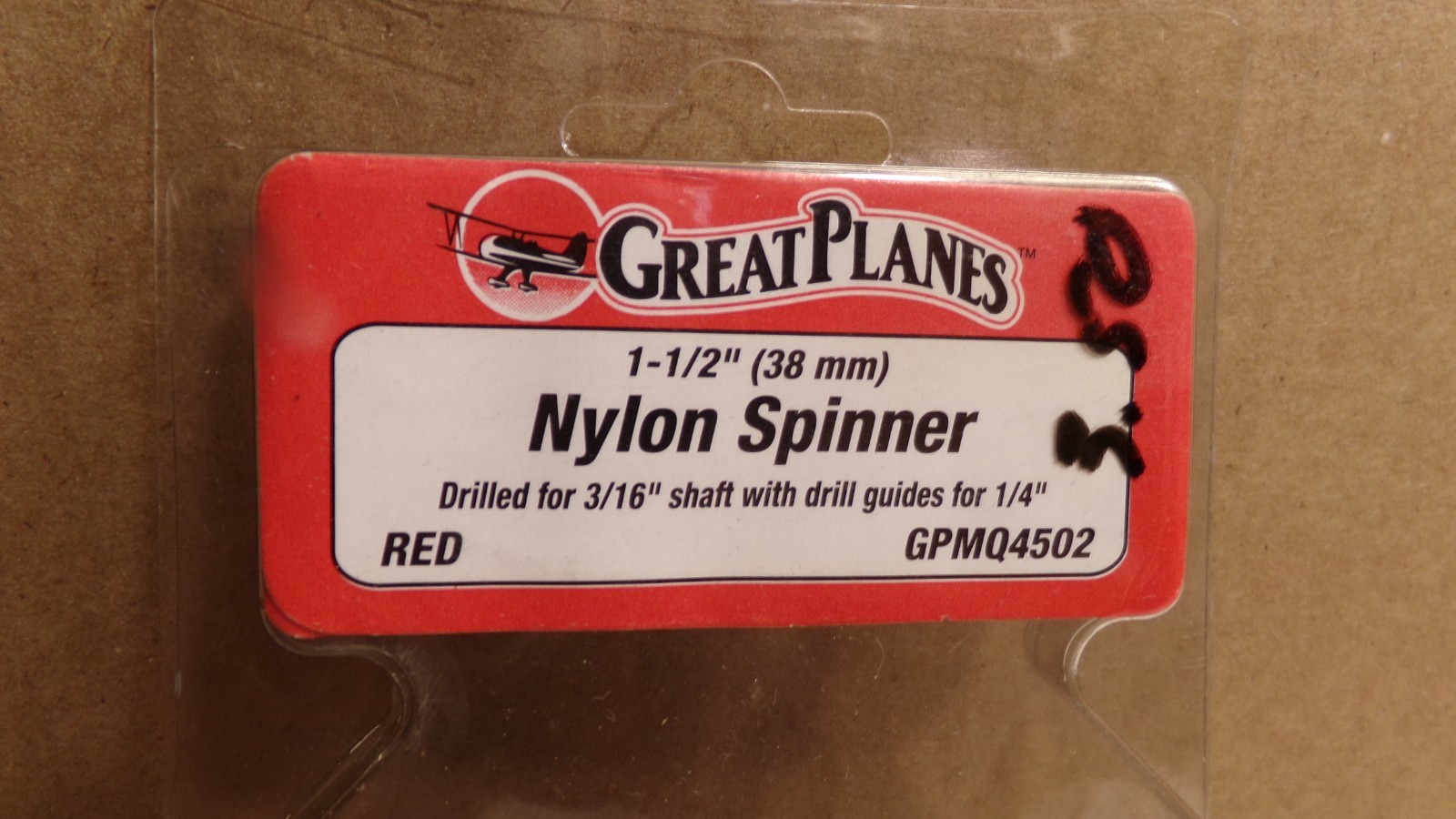 Great Planes 1 1/2" 38mm Nylon Spinner 3/16" Shaft For RC Airplane #GPMQ4502