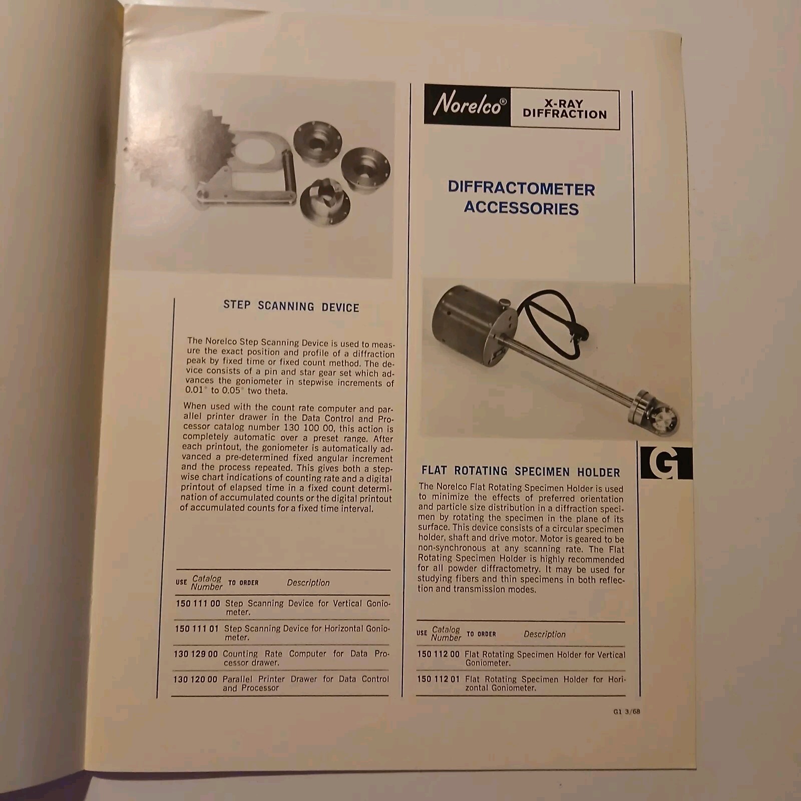 Vintage 1970 Norelco & Phillips Xray Diffraction & Spectrography Booklets Lot