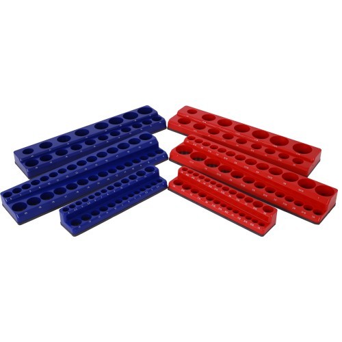 Magnetic Socket Organizer Set 6 PC Socket Holder Kit 1/4'' 3/8'' 1/2''