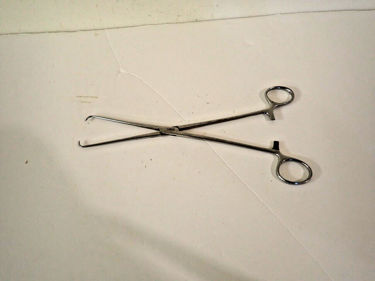 Vintage Stainless Steel Surgical Vulsellum Forceps 9.5" Long