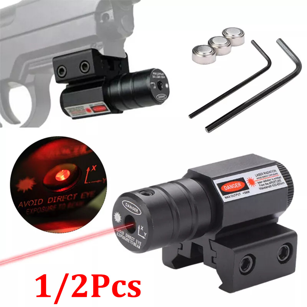 Tactical Red Lazer Beam Laser Dot Sight Scope Mount For Gun Rifle Pistol Hunting