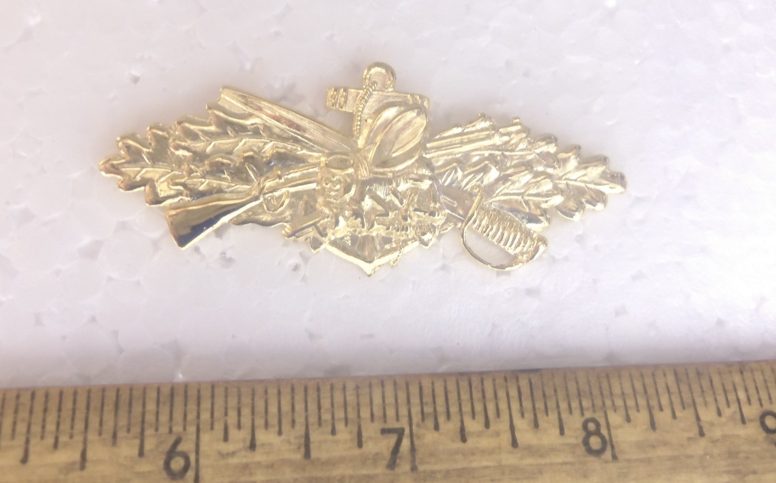 Large US Navy - Seabees Combat Service Pin