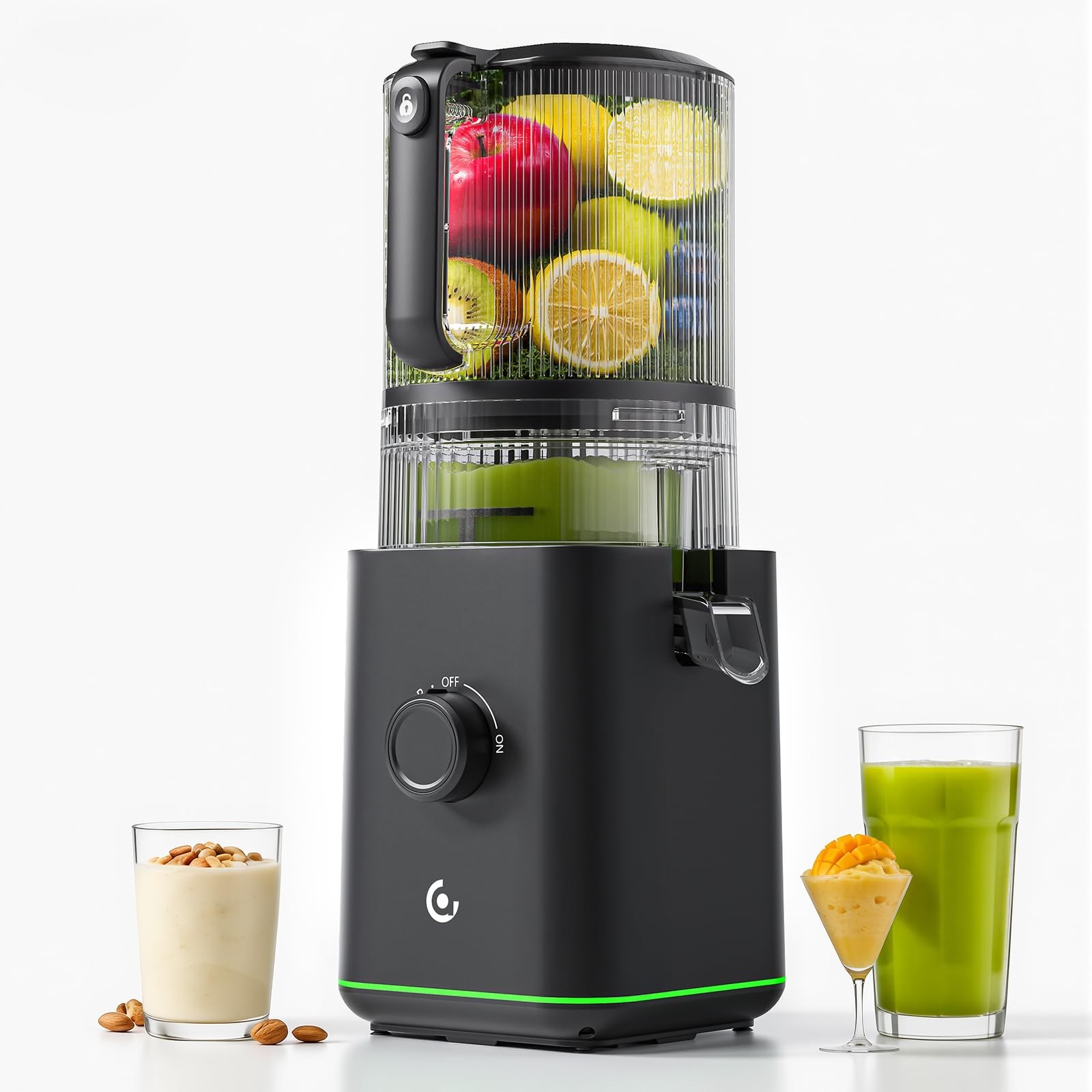 Juicer Machine 100oz Capacity 6.5 in Feed Chute | Whole Fruits Family Use