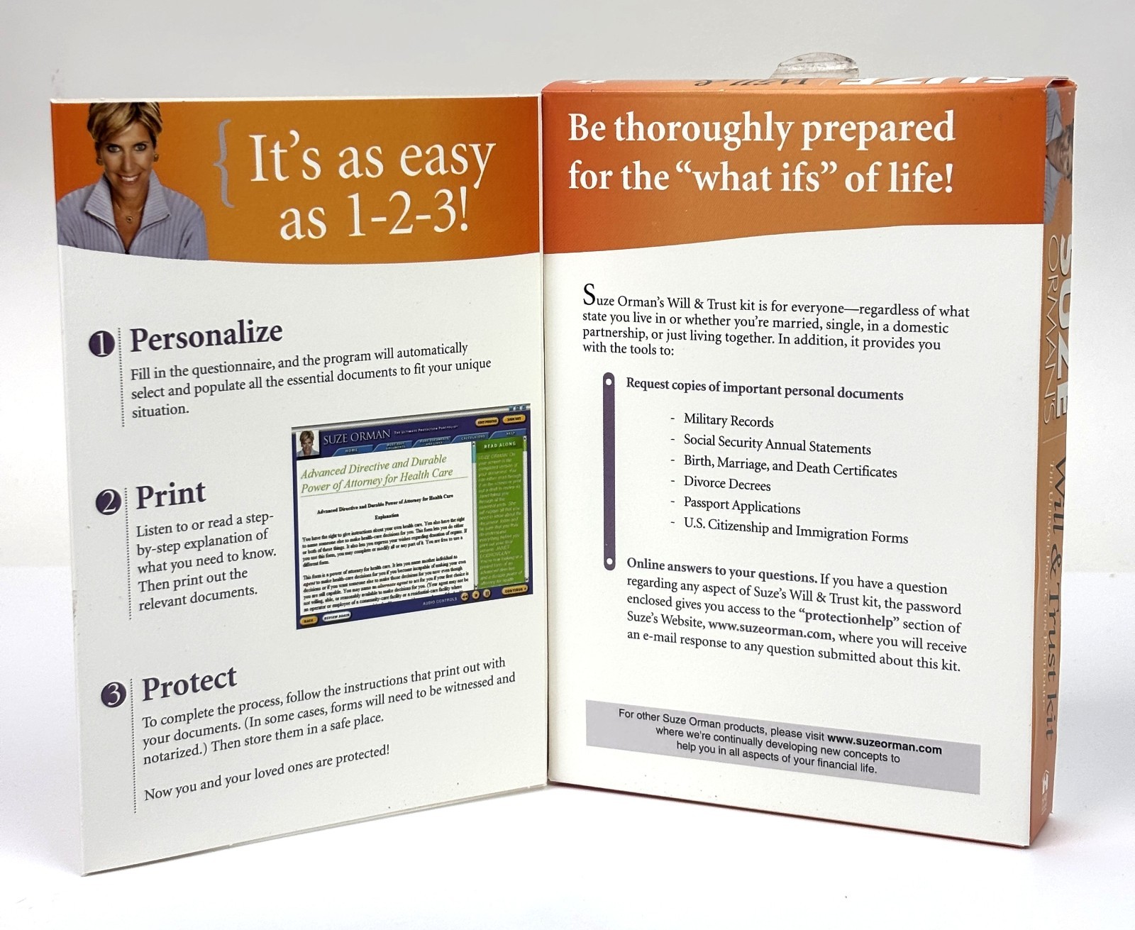 Suze Orman's Will & Trust Kit: The Ultimate Protection Portfolio PC MAC CD tools