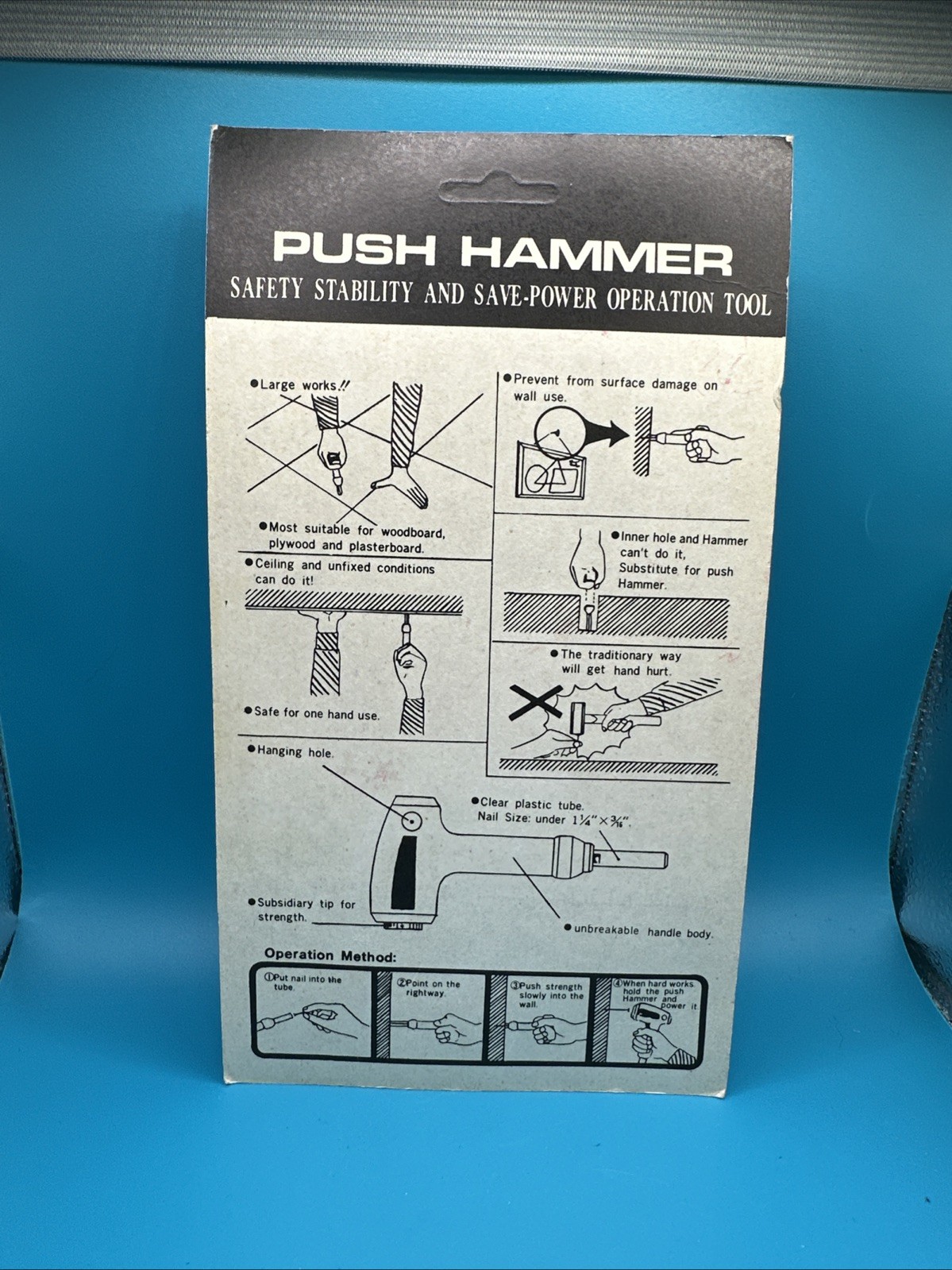 Traq Vintage Push Hammer New In Package