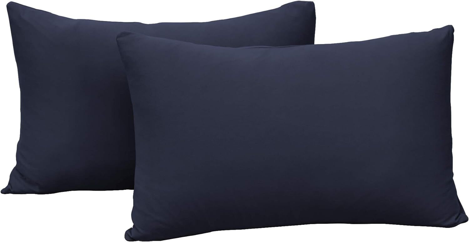 2-Pack Stretch Pillow Cases - Jersey Knit & Ultra Soft Envelope Closure