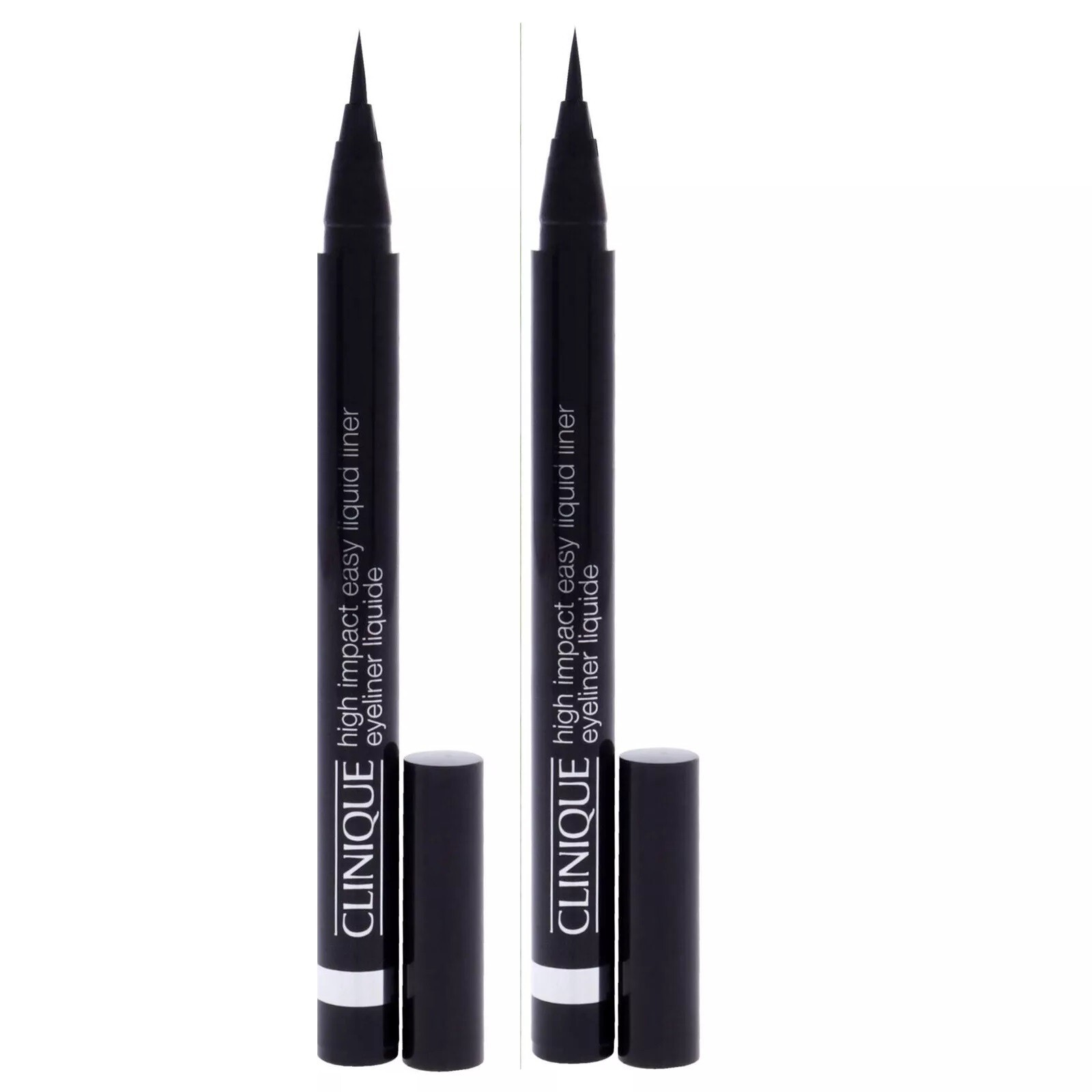 Lot of 2* Clinique High Impact Easy Liquid Liner 01 BLACK 0.02oz/0.67g Full Size