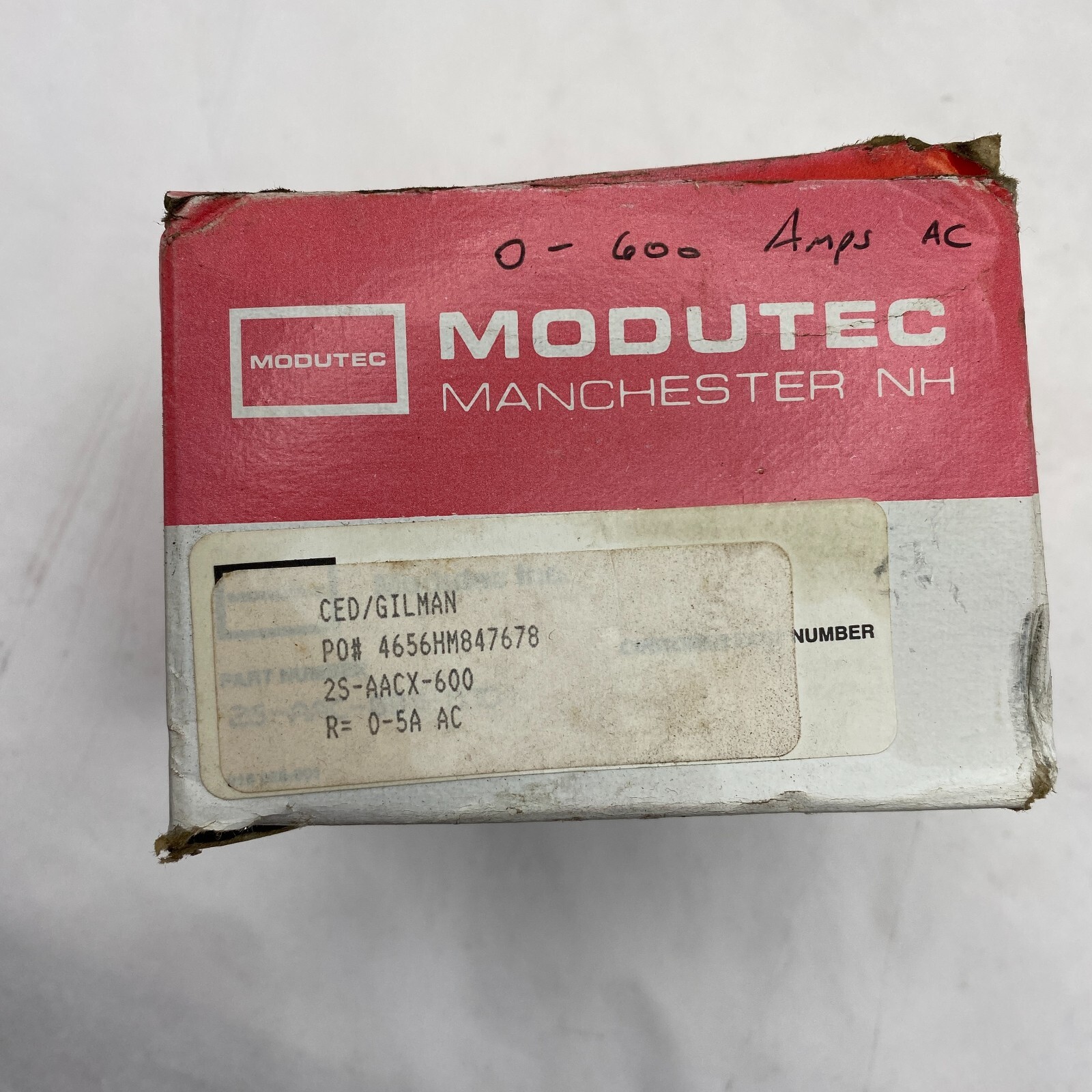 Modutech Panel Meter 0-600 AC Amperes 4656HM847678 2S-AACX-600 ✅