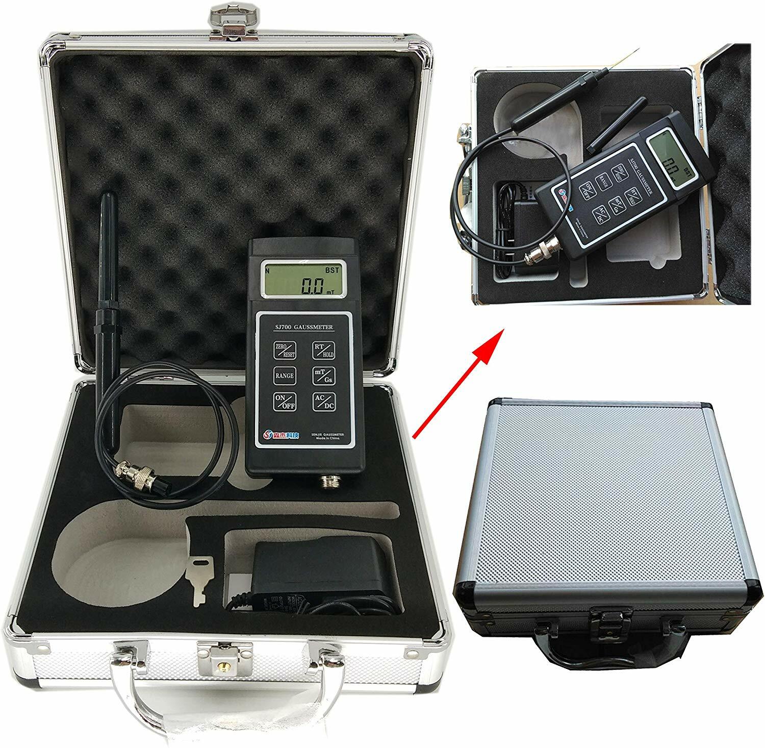 Gauss Meter AC DC Magnetic Field Tester Meter Teslameter EMF Meter