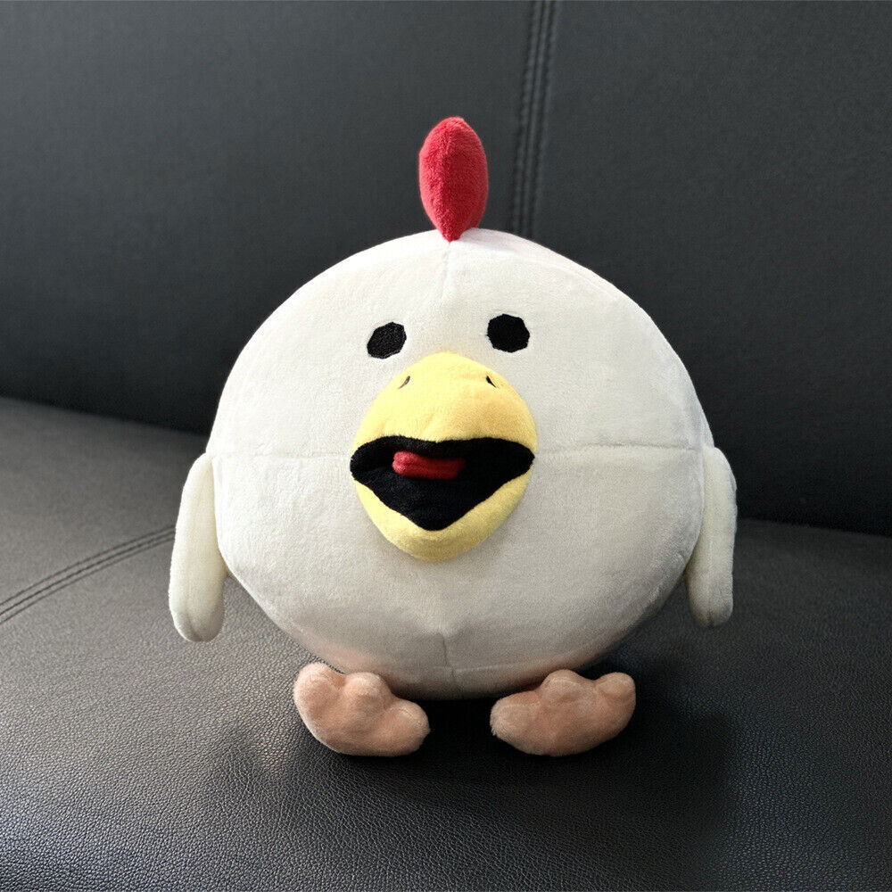 Game Chicken Gun Figure Plush Doll White Flying Chicken Funny Doll Toy Gift