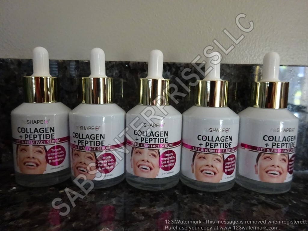 5 reSHAPE+ COLLAGEN + PEPTIDE Lift & Firm Face Serum Facial Serums 2 FL oz. NEW