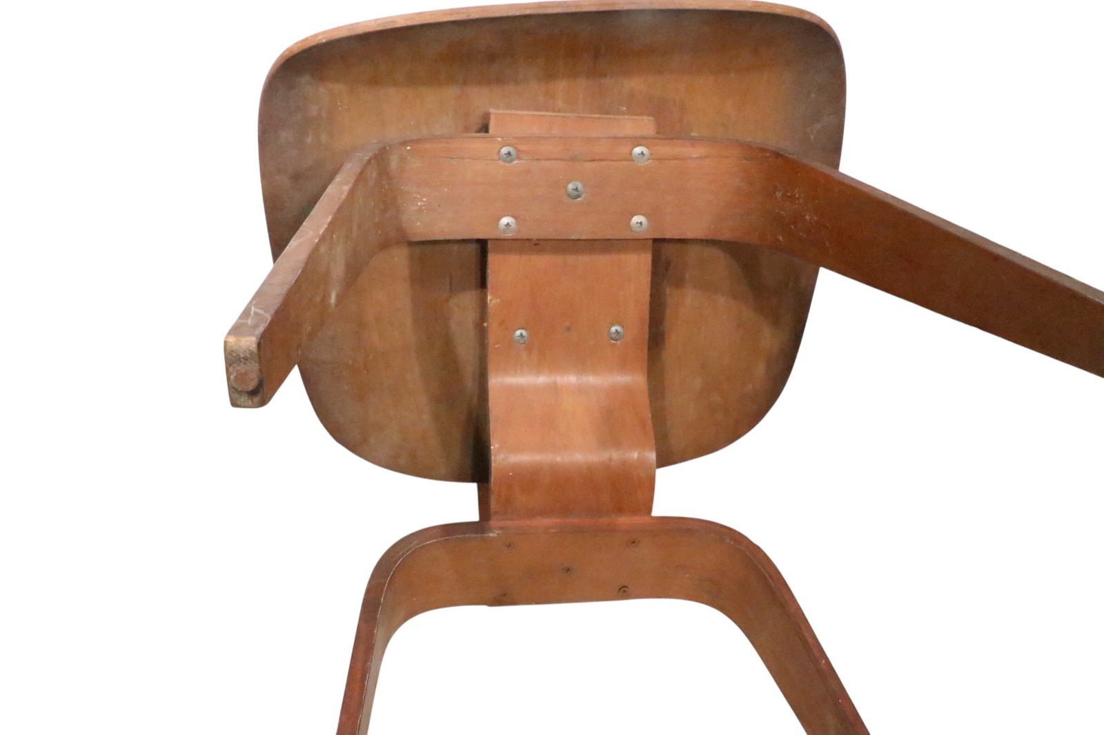 Lot of 4 Early Eames DCW Chairs as is