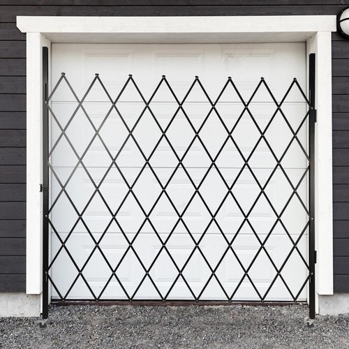 Folding Security Gate 7.2ft x 6.5ft Wall Mount Single Folding Door Scissor Gate