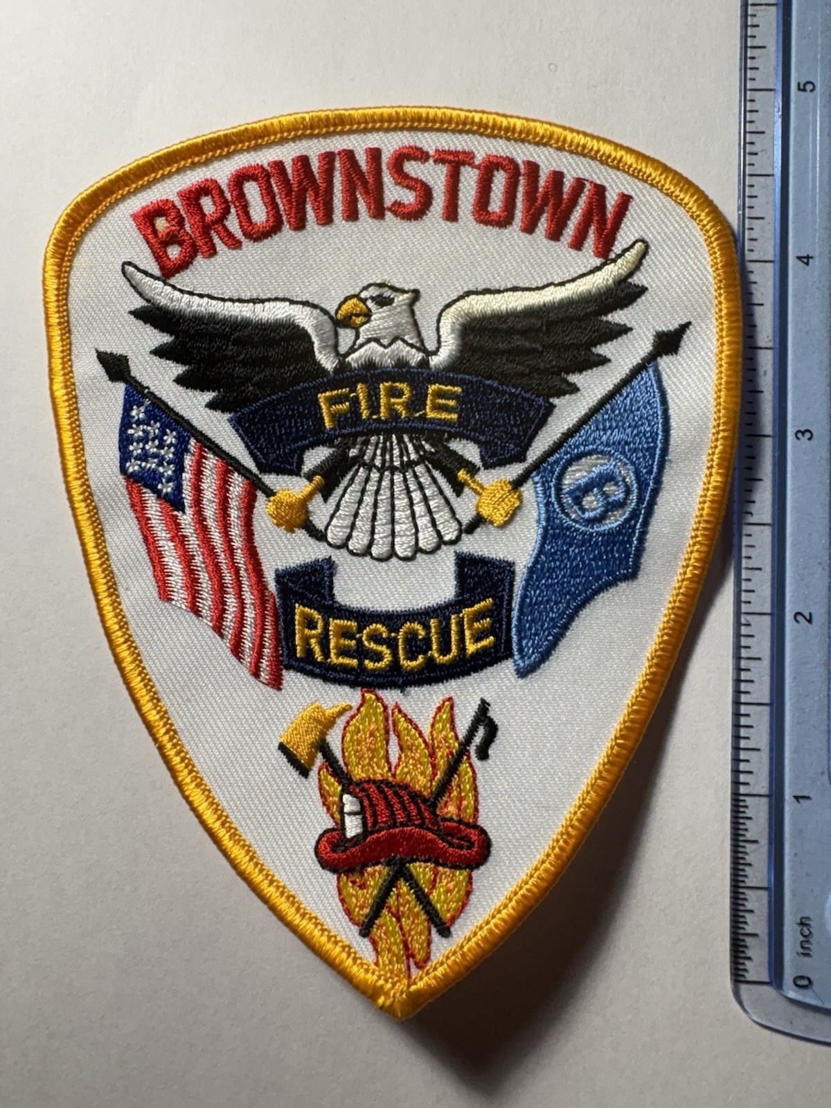 Brownstown Michigan Fire Rescue Patch
