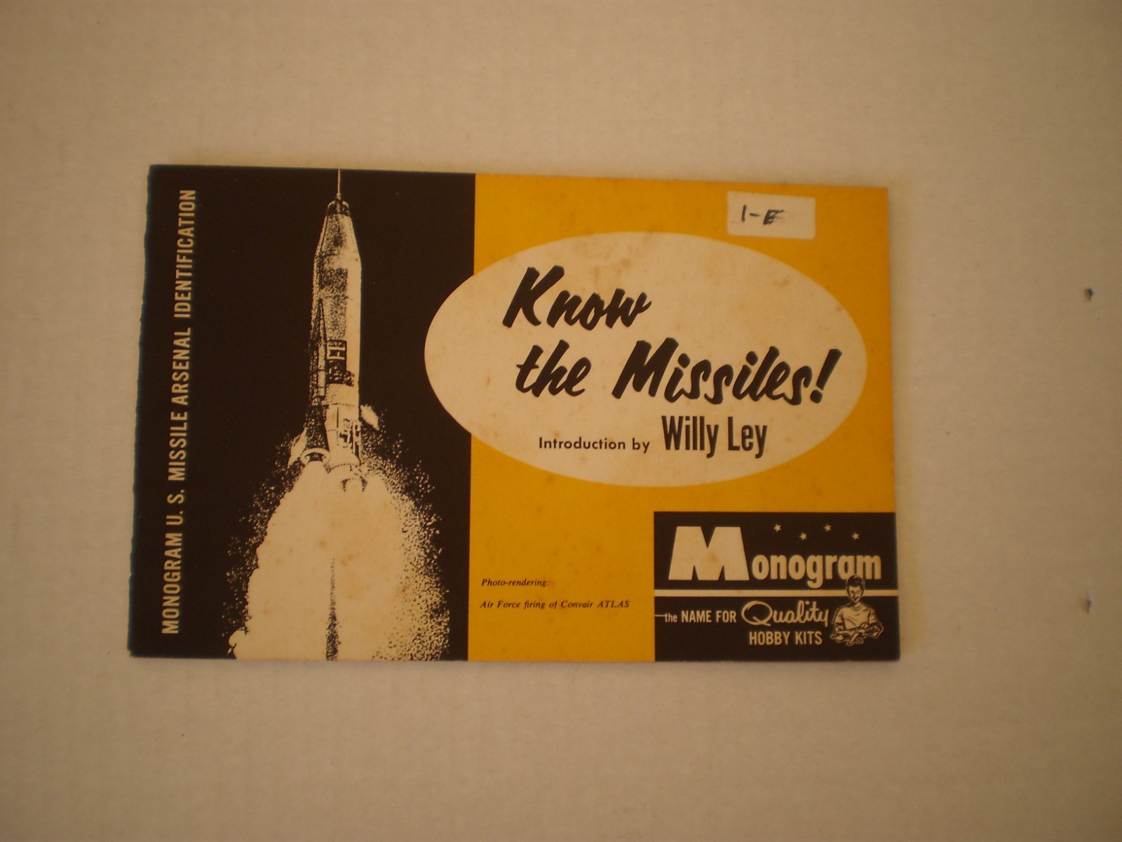 KSC NASA Know the Missiles, Monogram U.S. missile arsenal identification 1958