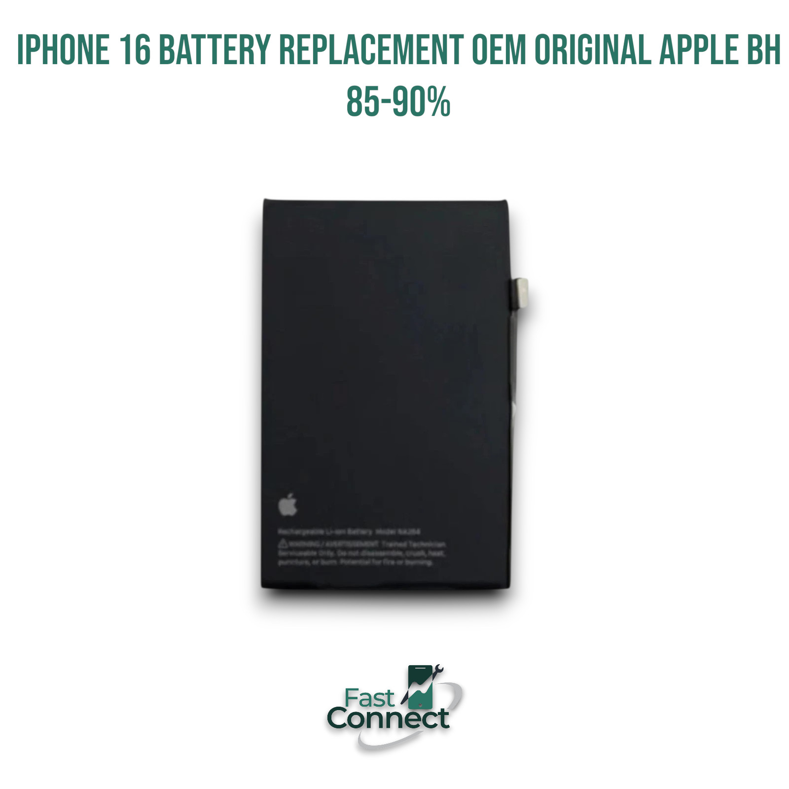 iPhone 16 Battery Replacement OEM Original Apple BH 85-90%