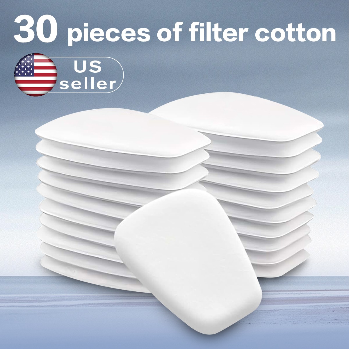 30 Pack 5N11 Filter Cotton Fit For 6200 Half Face Gas Mask Respirator