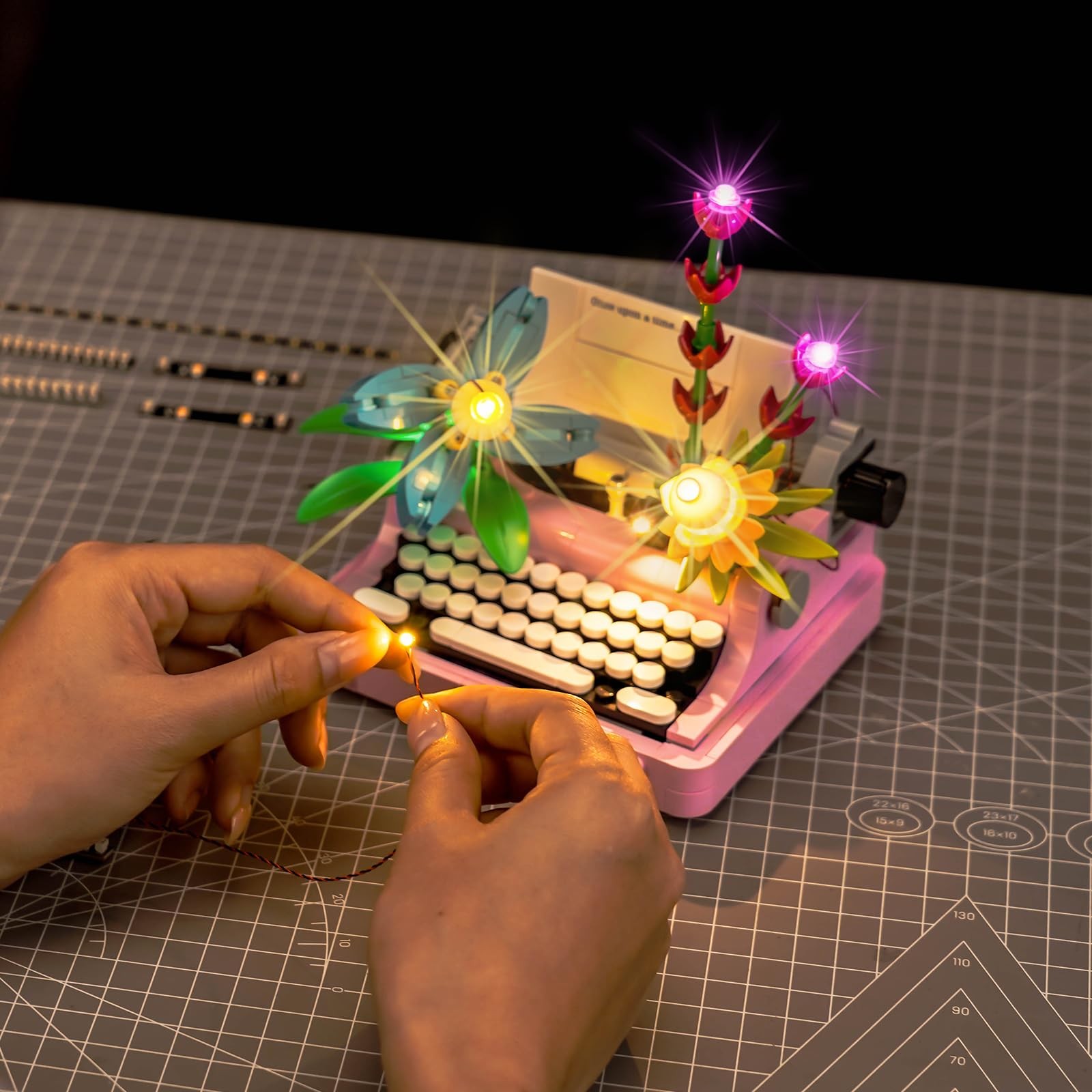 Brickshining LED Lighting Compatible with Lego 31169 Typewriter with Flowers -