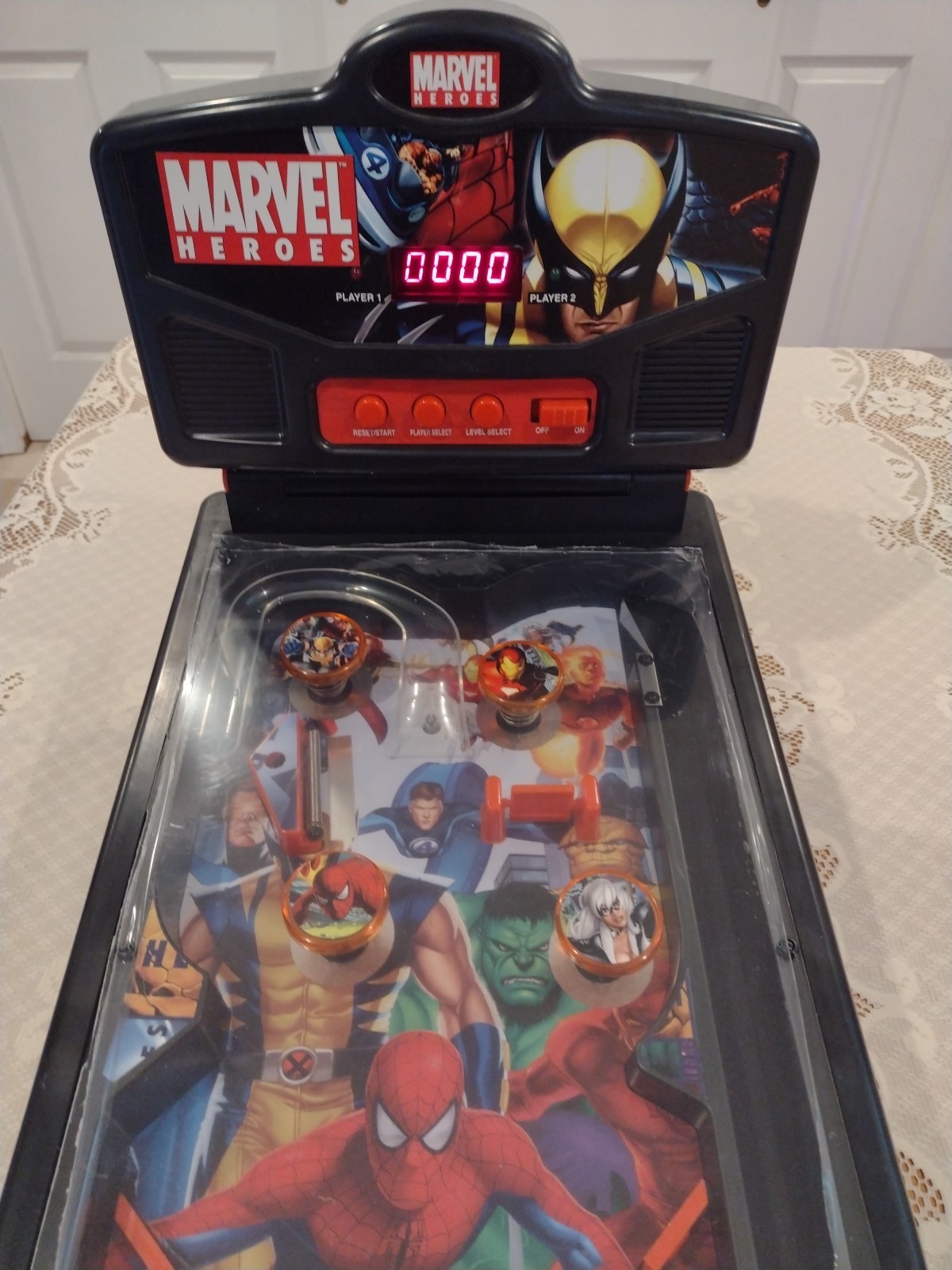Marvel Heroes Table-Top Mini Pinball Machine 19’’ Play Area New Plexi Works
