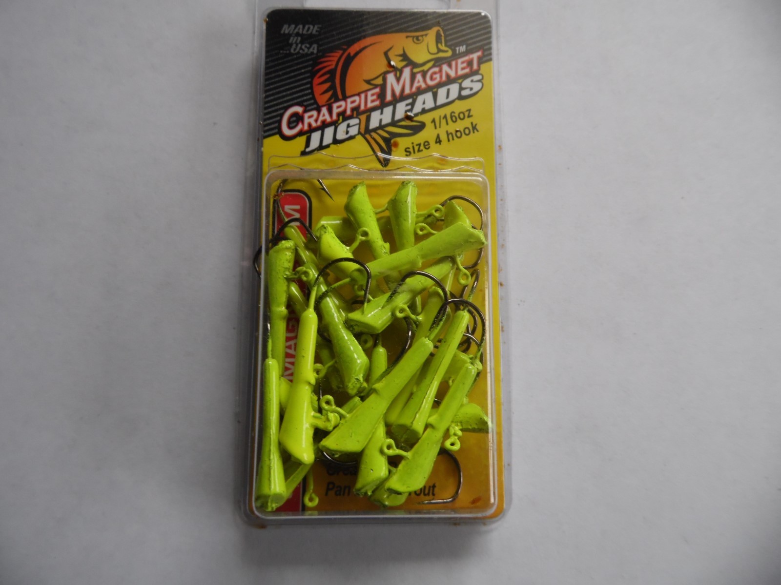 NEW    CRAPPIE MAGNET -  HEADS 25 pc PK  1/16
