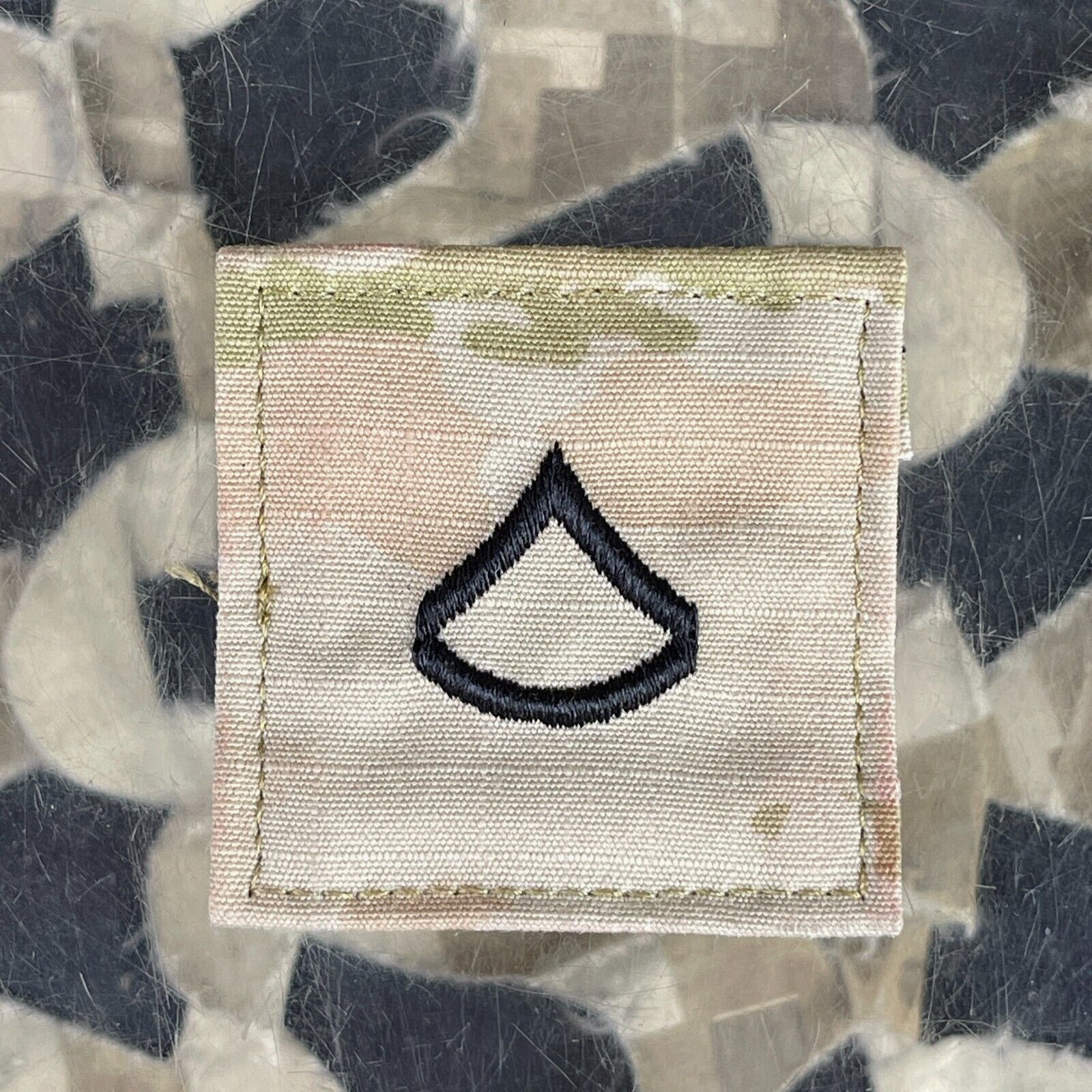 NEW Rothco Embroidered Rank Insignia Patch - Private First Class Scorpion Camo