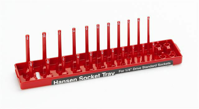 Hansen Global 9301 13pc SAE Socket Tray Set for 1/4 3/8 1/2 Drive Sockets
