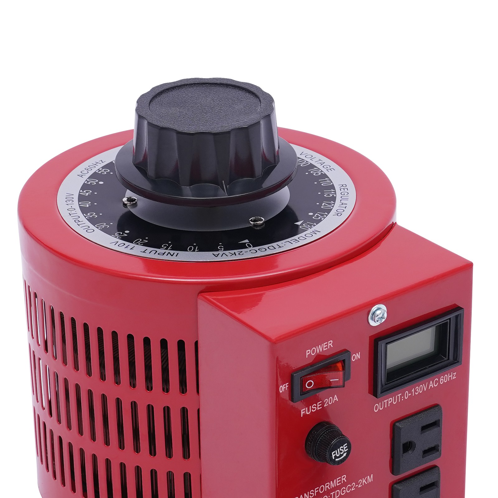 20A Variable Transformer Automatic Voltage Regulator 2000VA Voltage Regulator