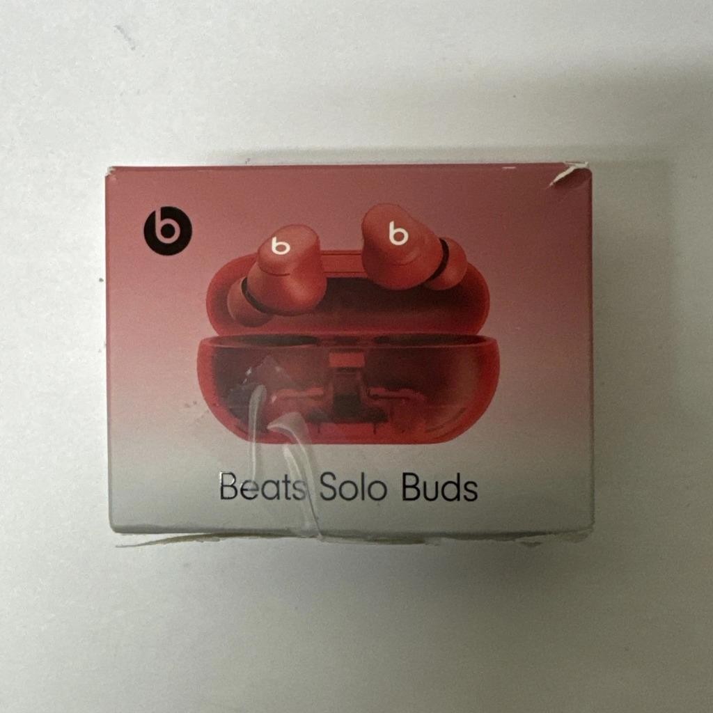 Beats Solo Buds True Wireless Bluetooth Earbuds Transparent Red MUW03LL/A