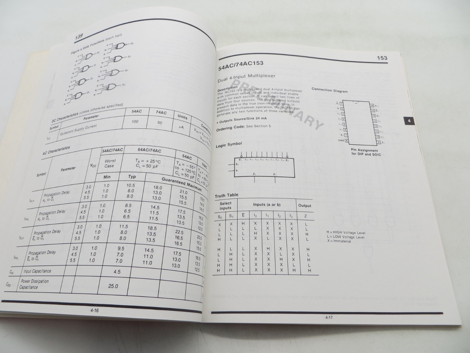 Fairchild Advanced CMOS Technology Logic Data Book 1985 vintage computer book