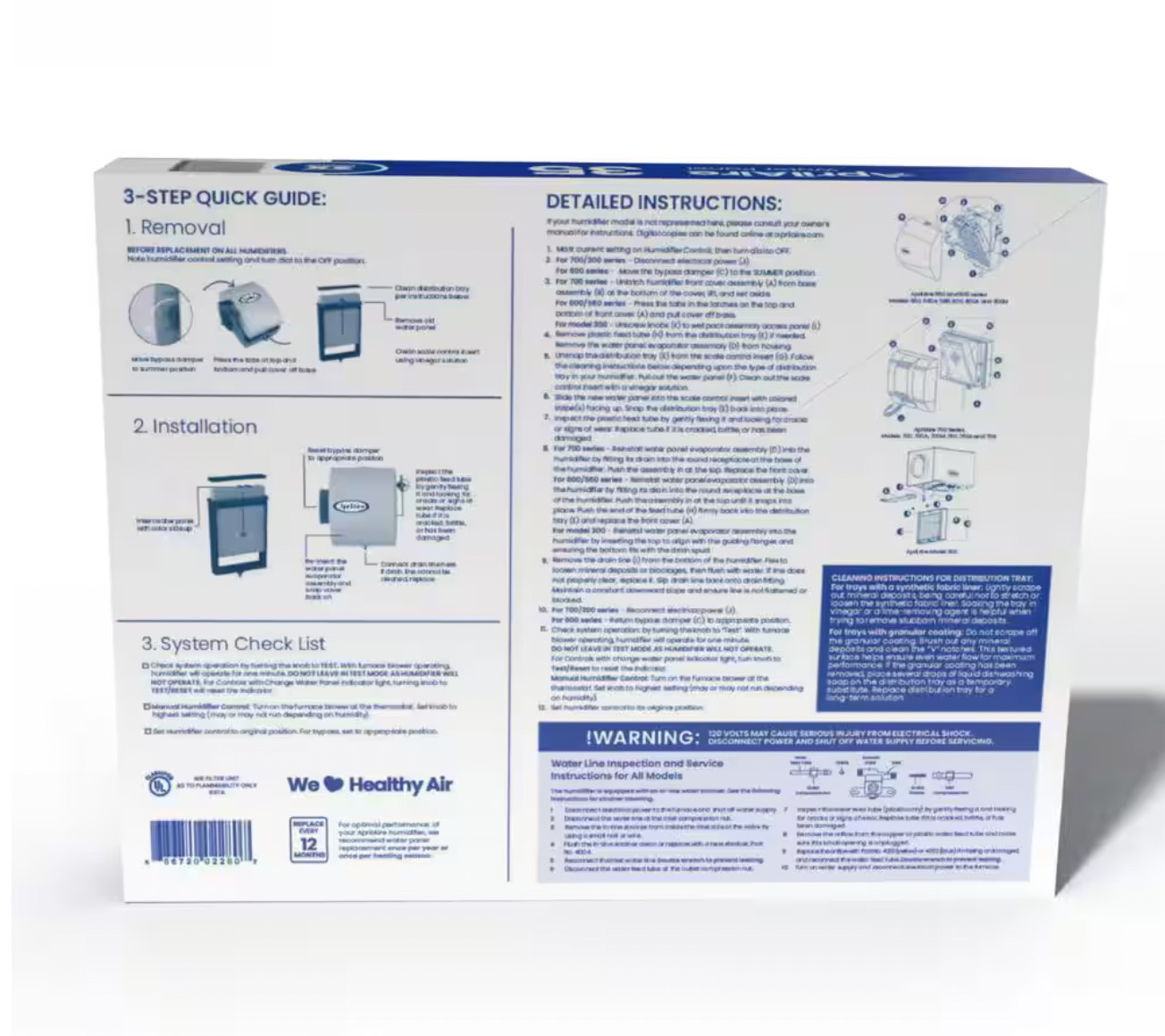 Replacement Water Panel Filter #35 AprilAire Whole-House Humidifiers