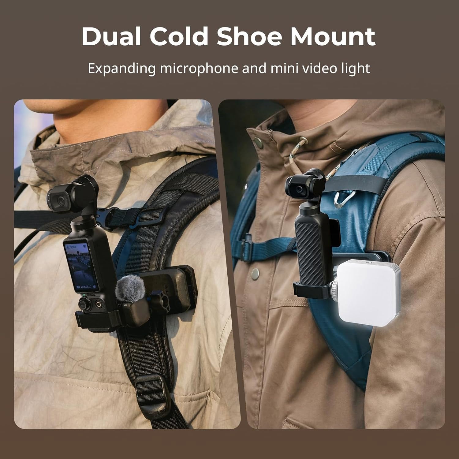 SmallRig Magnetic Backpack Strap Clip Mount for DJI Osmo Pocket 4/3 - 6052