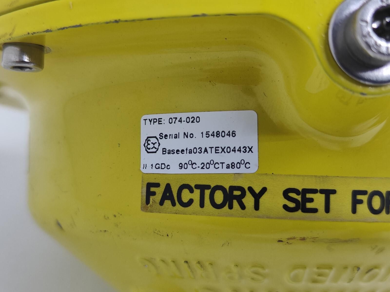 Kinetrol Model 070 Spring Return Single Acting Actuator, HC#154