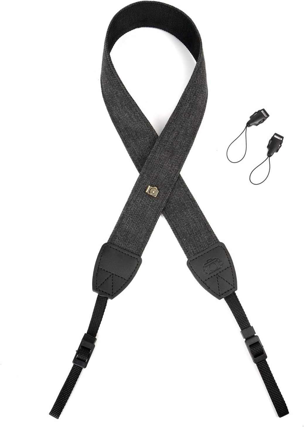 Stylish Black Adjustable Camera Strap with Quick Release Buckles - All DSLR/SLR
