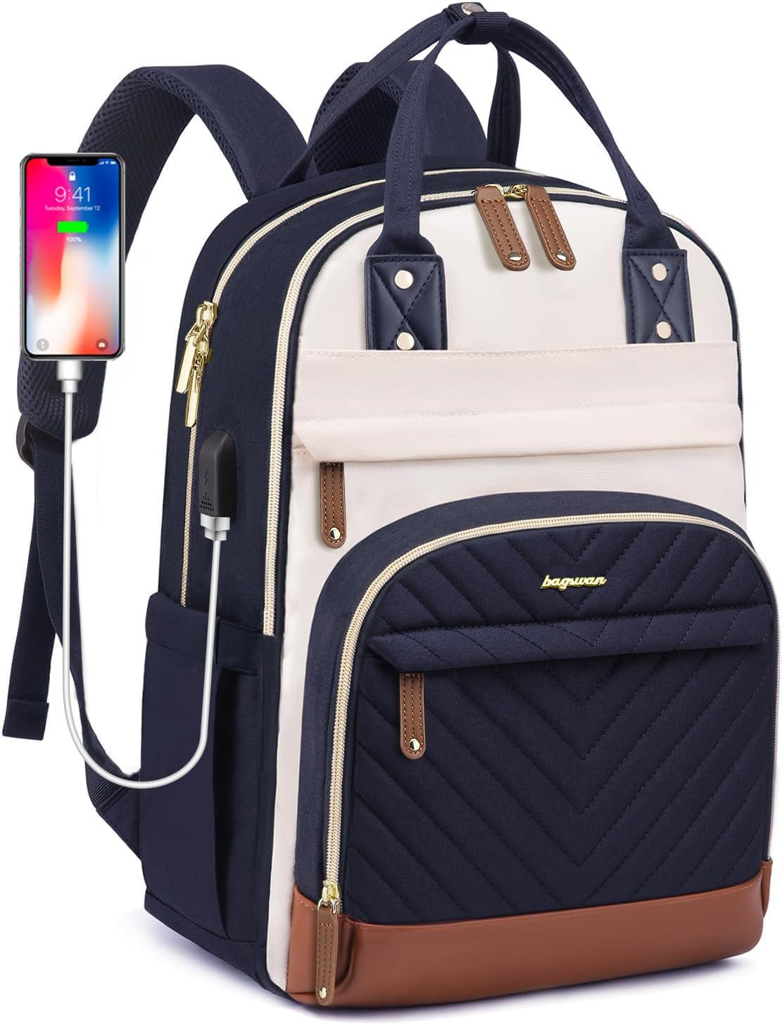 Laptop Backpack for Women, Fits 15.6 Inch Laptop Bag, Fashion Travel Work Backpa