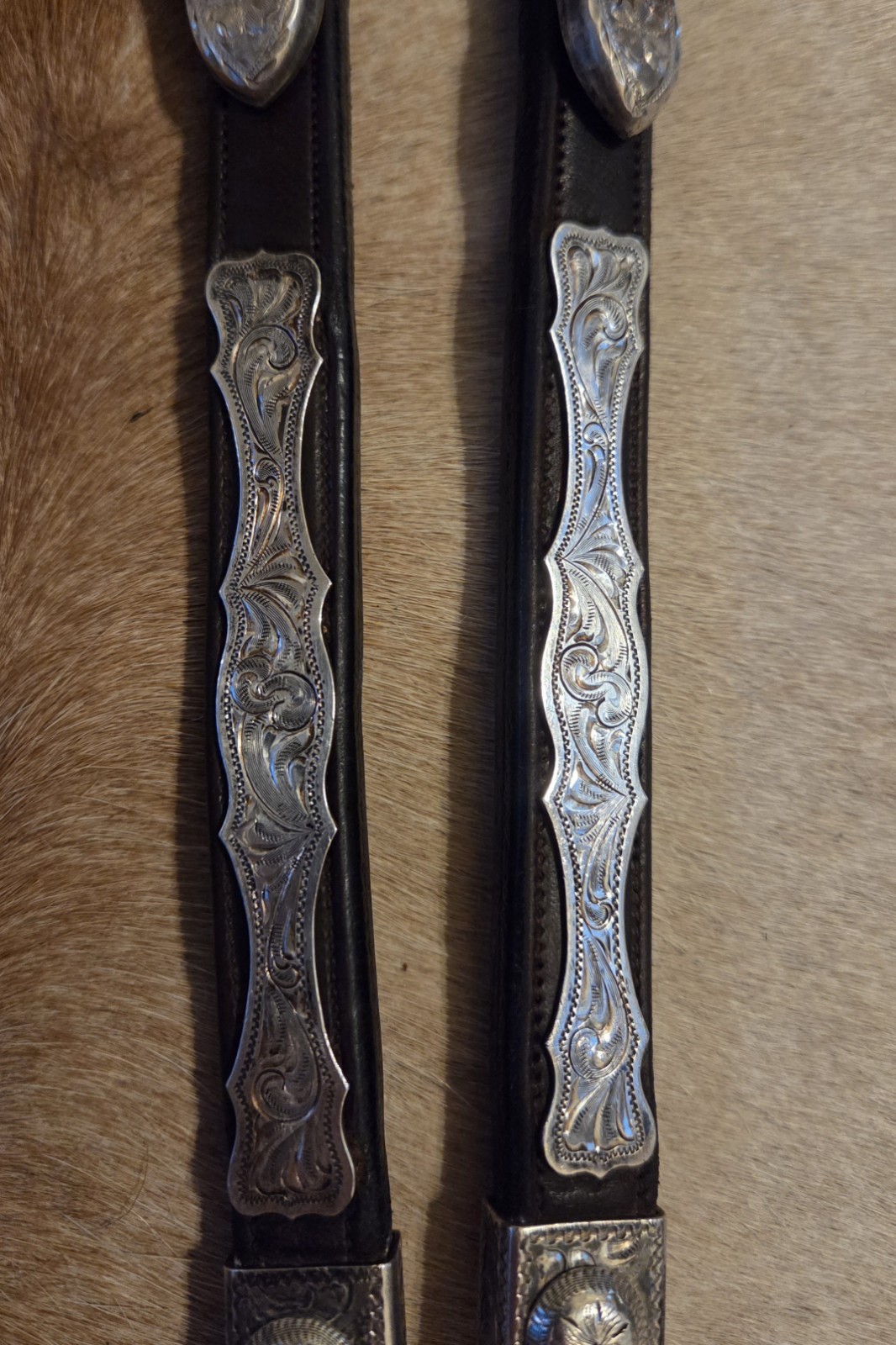 "MSI" VTG STERLING SILVER STATEMENT SHOW HEADSTALL EAR BIT CLIP BRIDLE